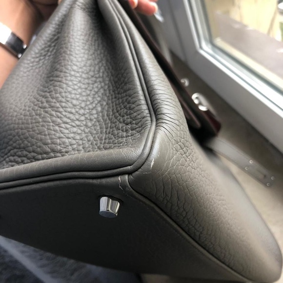 Hermès Kelly 35 Clemence Etain - Picture 4 of 4